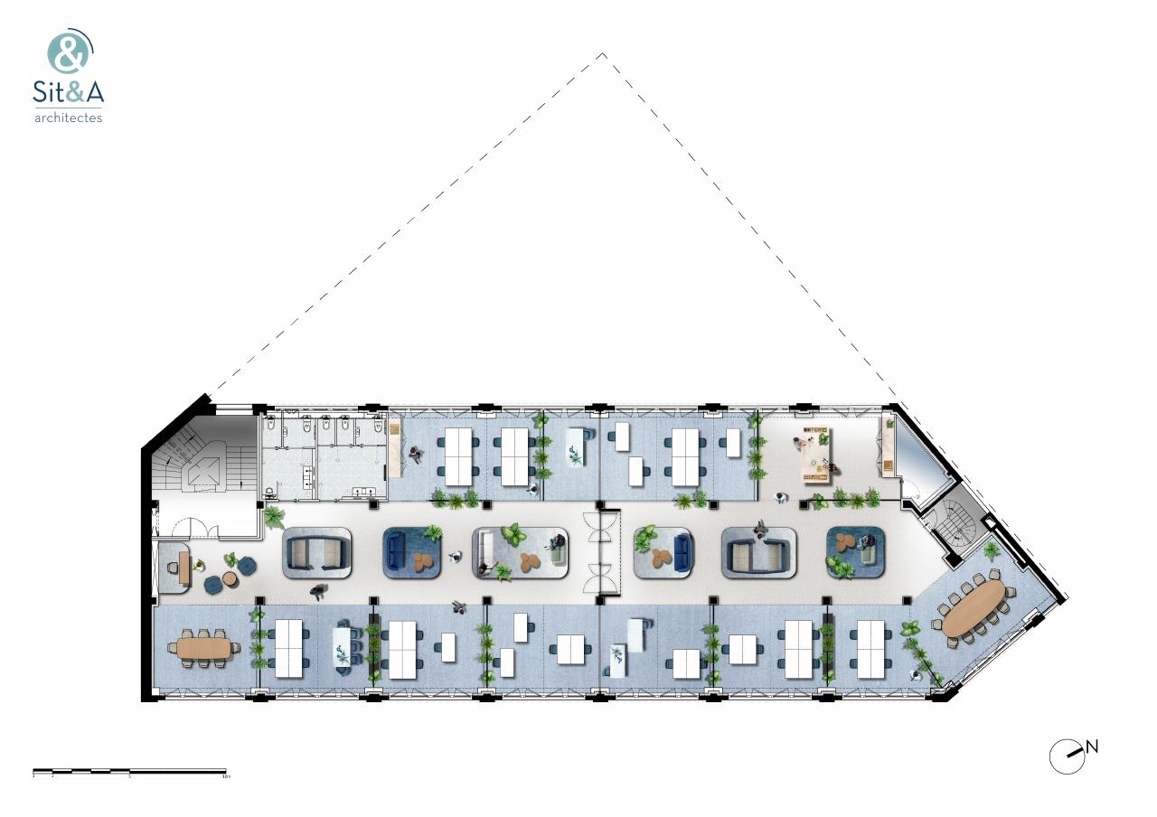 Bureau Paris 609m² Location bureau Paris OLBUR2107494 42